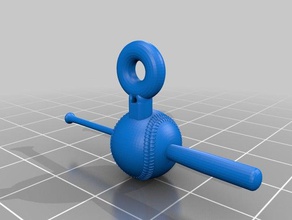 baseball-Ohrringe 3d print model - Mito3D