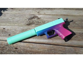 prisma arco-íris pistola corpo do kit brinquedo jogo os acessórios dart espuma nerf blaster 3d print model - Mito3D