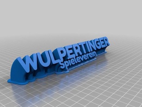 wulpertinger spieleverein de la oficina personalizado 3d print model - Mito3D