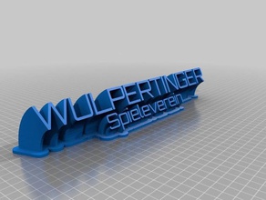wulpertinger vereinsaufsteller office personalizado 3d print model - Mito3D