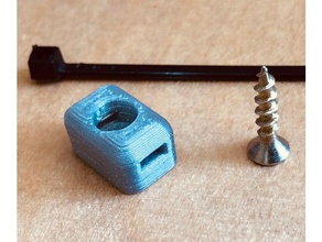 Kabel-Halter - Organisation Kabel-management Kabelbinder Schraube 3d print model - Mito3D