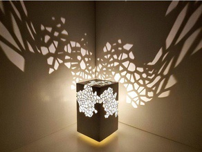 voronoi lampada arredamento ikea ledberg luce illuminazione 3d print model - Mito3D