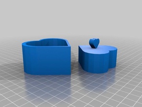 heart shaped box decor 3d print model - Mito3D