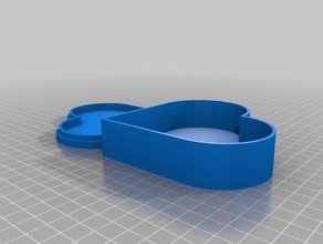 classico a forma di cuore scatola gioielli i contenitori personalizzato 3d print model - Mito3D