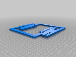 my customized license plate border signs logos 3d print model - Mito3D