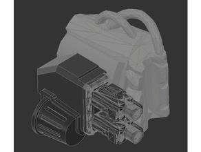 Handgelenk montiert, twin-verknüpft guns dominion crusader mk3 Spiele bolter 3d print model - Mito3D