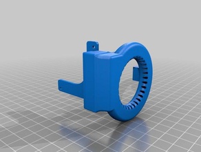anycubic i3 mega fã do duto de divisão padrão hotend 3d a impressora partes prusa fanduct circular refrigeração 3d print model - Mito3D