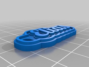 my customized multiline tag keychain keychains 3d print model - Mito3D