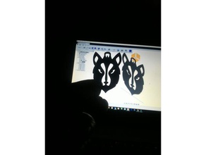 lobo llavero llaveros lupo portachiavi tdesign 3d print model - Mito3D