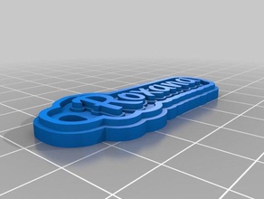 özelleştirilmiş Anahtarlık roxana 3d print model - Mito3D