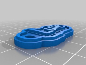 customized keychain luis keychains 3d print model - Mito3D