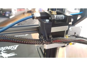 ender-3 e-motor cable support 3d printer parts creality ender 3 3d print model - Mito3D