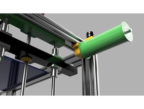 filament support de bobine rep al imprimante 3d pièces fillament titulaire montage 3d print model - Mito3D