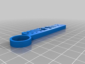 my customized nametag bar keychains 3d print model - Mito3D