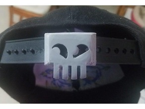 skull snapback hat extender accessories 3d print model - Mito3D