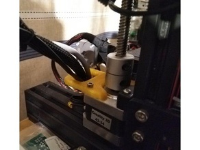 nema cable retainer working 3d printer parts guide management creality cr-10 ender 3 nema17 17 3d print model - Mito3D