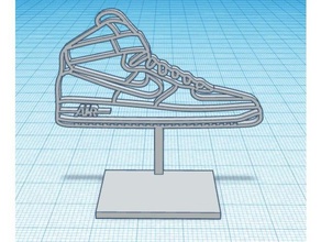 nike air force 1 logo stand signs logos 3d print model - Mito3D