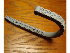 celtic drapery hook household knot openscad tie back hooks 3d print model - Mito3D
