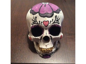 blank skull halloween decor dead diy paint 3d print model - Mito3D