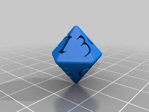 d10 decahedron Würfel 3d print model - Mito3D
