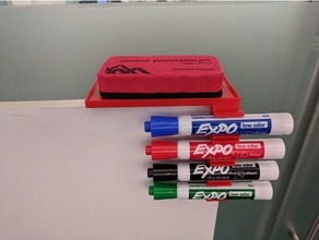 expo whiteboard marker holder office 3d print model - Mito3D