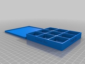 2 caixa brincos dani organizasyon özelleştirilmiş 3d print model - Mito3D