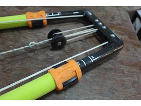 badaboom windsurf boom collar 2-pin clip holders 32mm sport outdoors windsurfer windsurfing wishbone 3d print model - Mito3D