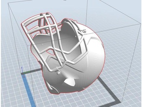 Fußball-Helm detailliert Modelle 3d print model - Mito3D