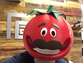 fortnite tomato head mask costume battle royal halloween helmet 3d print model - Mito3D