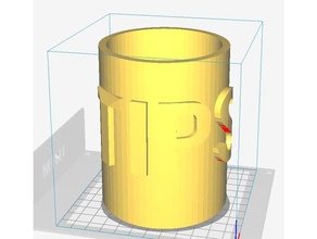 Tipp cup Dekor 3d print model - Mito3D
