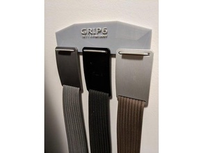 grip6 belt holder organization rack 3d print model - Mito3D
