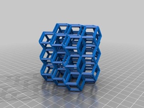 benutzerdefinierte geometrische Gitter-1 math Kunst angepasst 3d print model - Mito3D