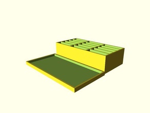 adjustable tackle box tray lid diy 3d print model - Mito3D