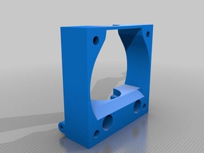 40mm fan mount zero offset bracket monoprice select mini v2 3d printer parts 3d print model - Mito3D