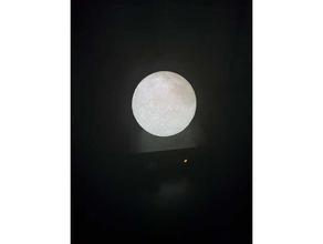 Mond Lampe blood moon high-definition-Mond-Modell Dekor 3d print model - Mito3D