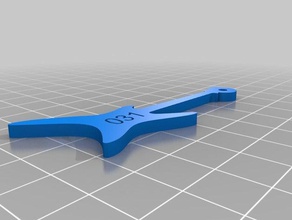 my customized electric guitar keychain keychains 3d print model - Mito3D