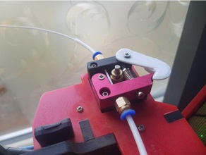 bowden unlock filament clip 3d printer parts anet a6 a8 3d print model - Mito3D