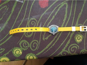 10 mm pulseira de fivela os acessórios banda trava faixa relógio assista 3d print model - Mito3D