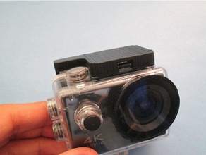 gopro waterproof case lock camera 3d print model - Mito3D