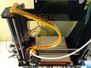 cabo cadeia de prusa 3d a impressora partes anet a8 cablechain suporte do geeetech i3 geetech pro 3d print model - Mito3D