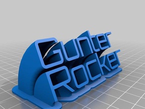 gunter rocker office customized 3d print model - Mito3D