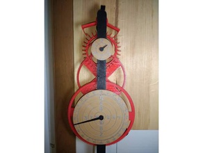 benjamin franklin reloj mecánica los juguetes engranaje péndulo 3d print model - Mito3D