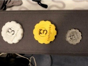 techgeeks creatori di moneta i segni loghi makerscoin 3d print model - Mito3D