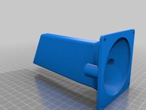 lerdge board adapter-fan-duct, 80mm lcd-box anycubic kossel 3d Drucker Teile lerdge-x 3d print model - Mito3D