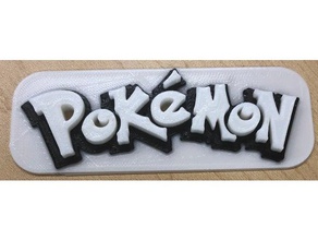 pokemon logo Zeichen logos 3d print model - Mito3D