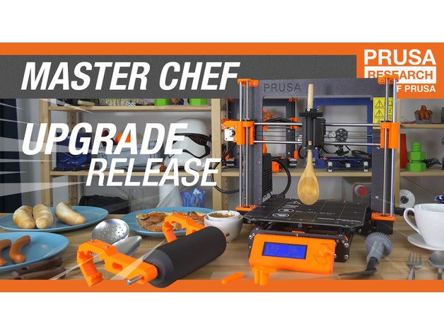 original prusa i3 mk3 master chef upgrade 3d printer accessories april fool cooking kitchen masterchef 3D print model - Mito3D