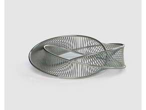 triangle helix bracelet sculptures 3d print model - Mito3D