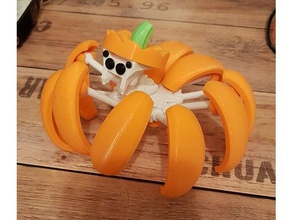 halloween pumpkin spider more easy printing toys games transformer 3d print model - Mito3D