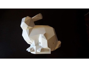 stanford bunny basso polyand thymio art aseba dagoma lacon mobsya onavio pas loup 3d print model - Mito3D