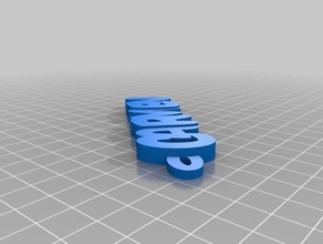 carmen de porte-clés personnalisé 3d print model - Mito3D